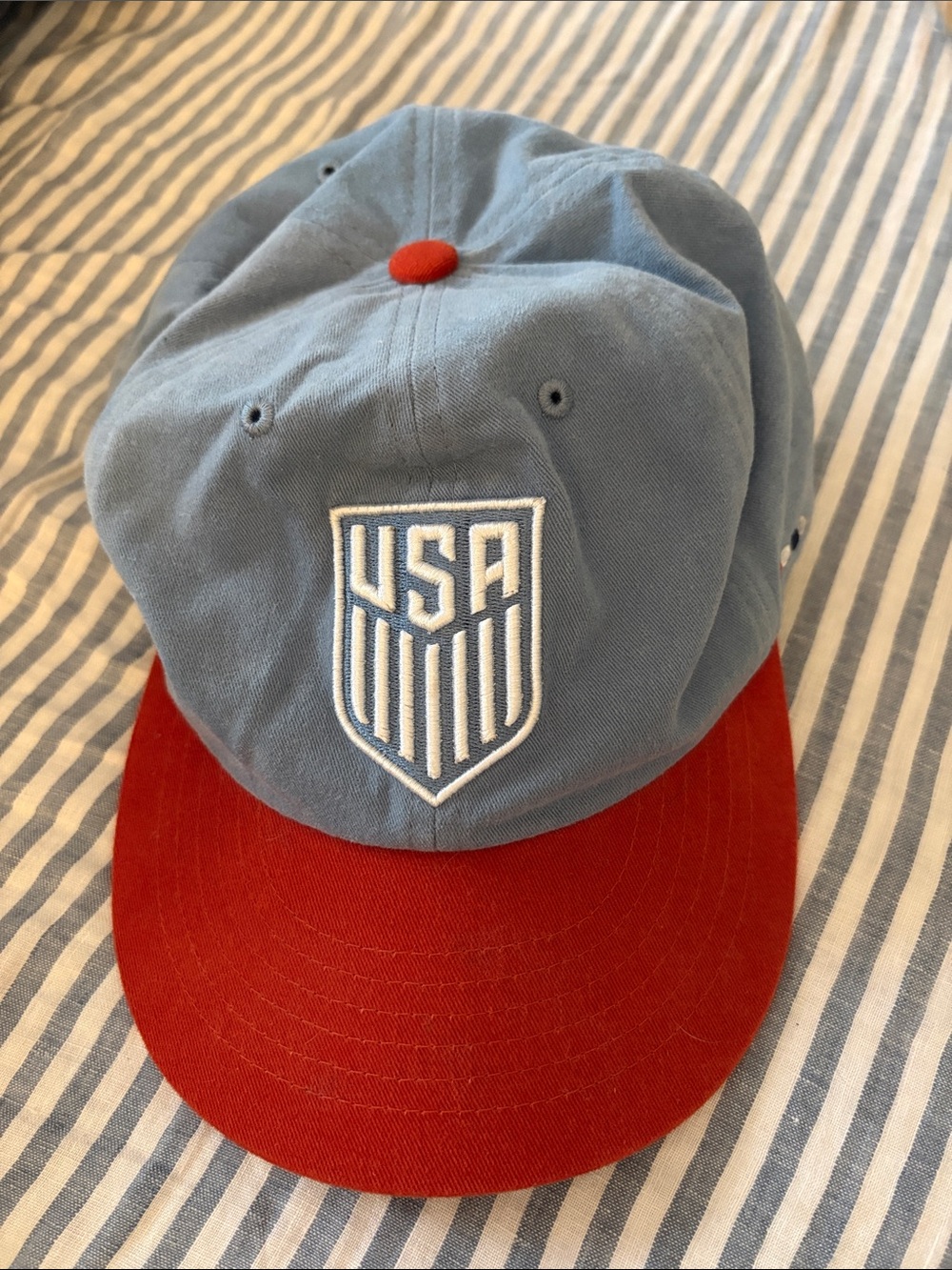 USA Light Blue and Red Baseball Cap
